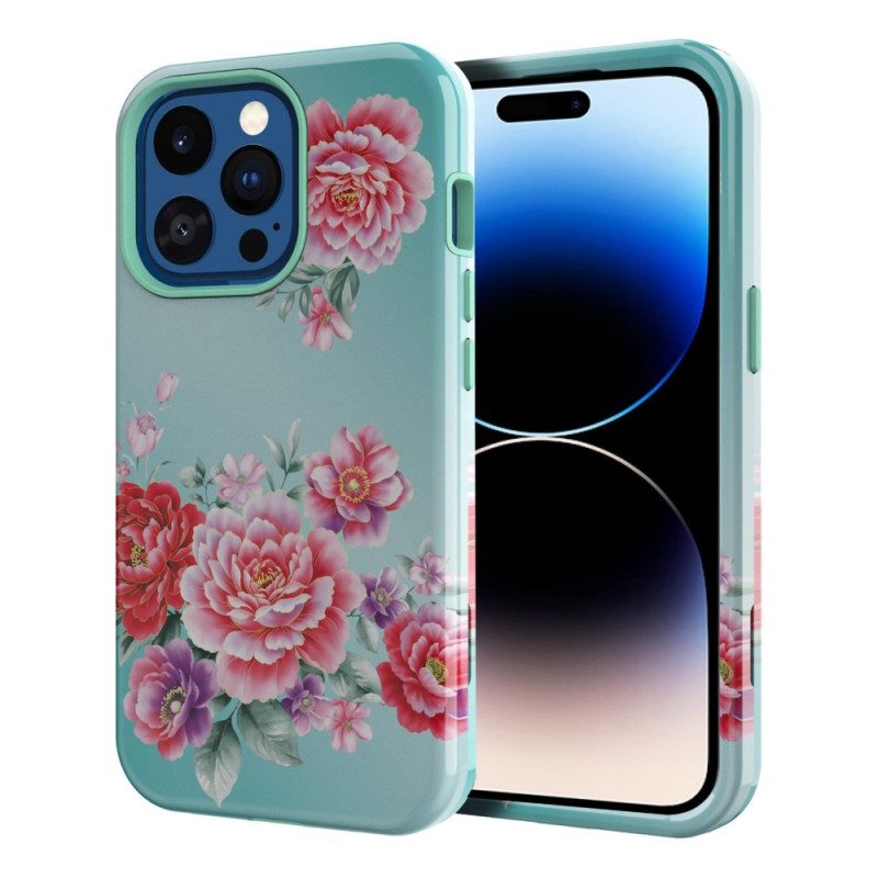 Hoesje voor iPhone 14 Pro Max Vintage Bloemen