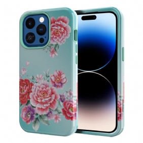 Hoesje voor iPhone 14 Pro Max Vintage Bloemen