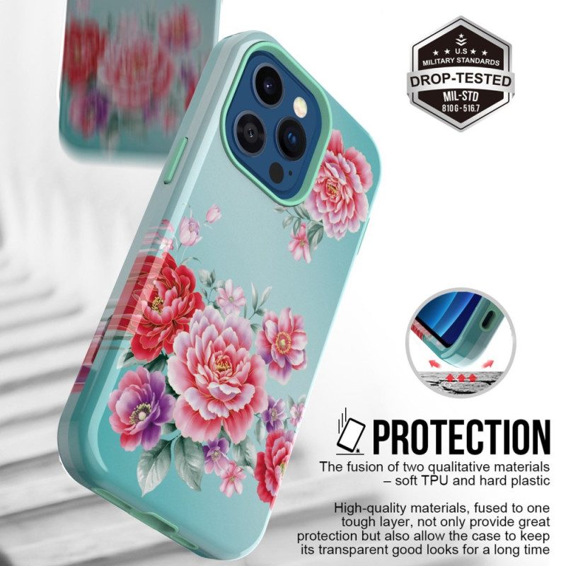 Hoesje voor iPhone 14 Pro Max Vintage Bloemen