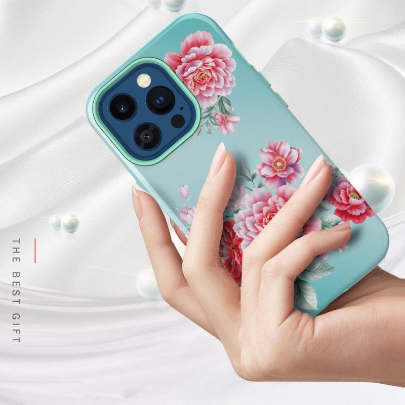 Hoesje voor iPhone 14 Pro Max Vintage Bloemen