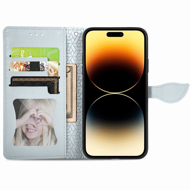 Folio-hoesje voor iPhone 15 Pro Stammenblad