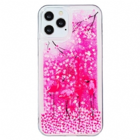 Hoesje voor iPhone 15 Pro Flamingoglitter