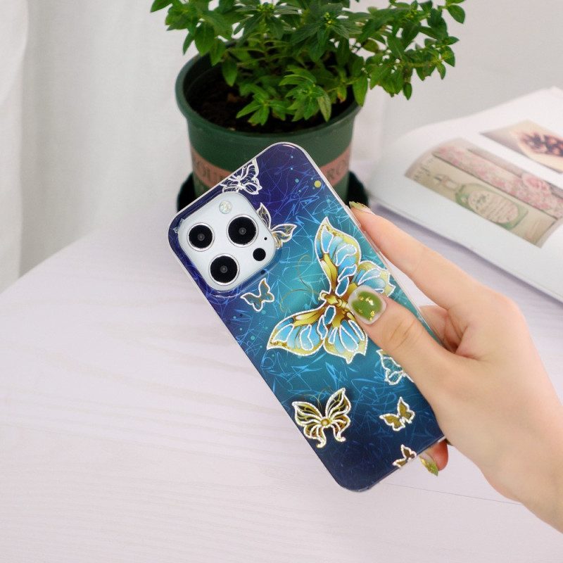 Hoesje voor iPhone 15 Pro Kostbare Vlinders