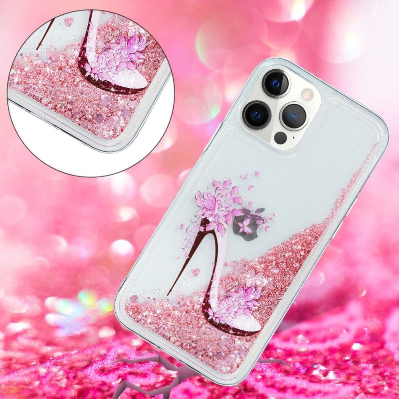 Hoesje voor iPhone 15 Pro Paillettenpomp