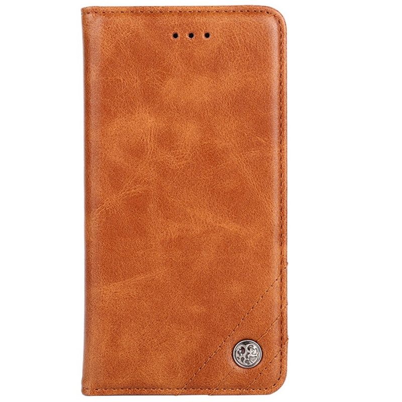 Bescherming Hoesje voor Sony Xperia 10 IV Folio-hoesje Kunstleer Decoratieve Klinknagel