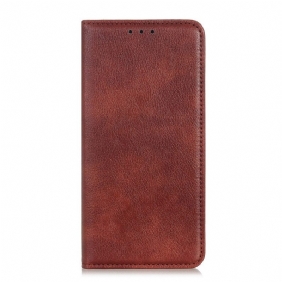 Bescherming Hoesje voor Sony Xperia 10 IV Folio-hoesje Litchi Splitleer