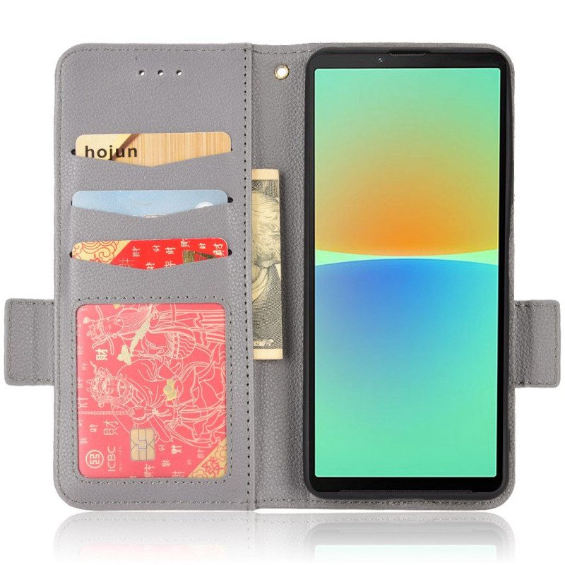 Folio-hoesje voor Sony Xperia 10 IV Finesse Dubbele Sluiting