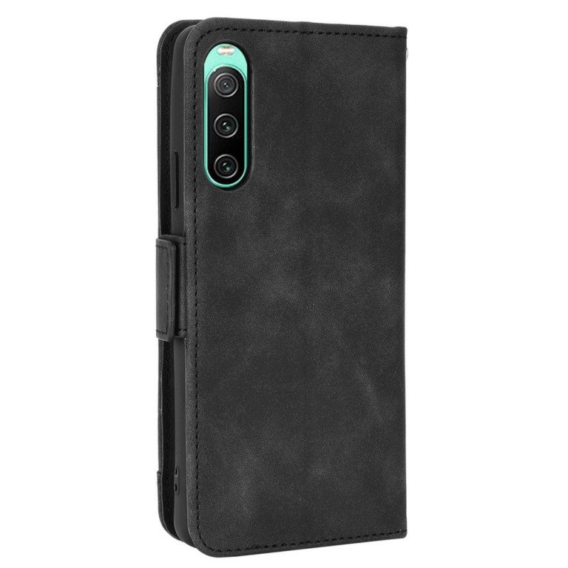 Folio-hoesje voor Sony Xperia 10 IV Premier Class Met Meerdere Kaarten