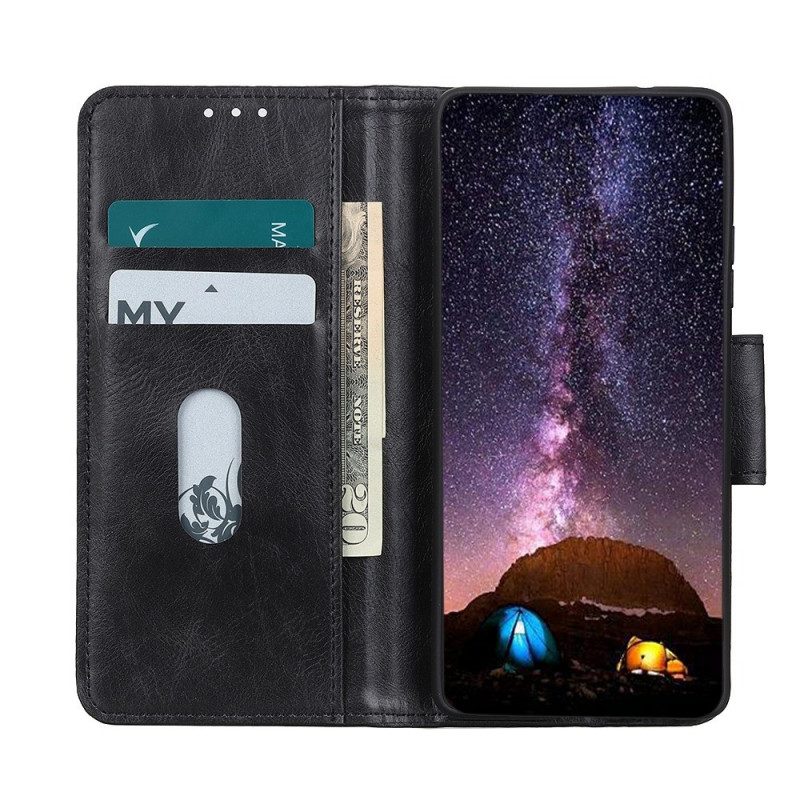 Folio-hoesje voor Sony Xperia 10 IV Stijl Lederen Gesp Omkeerbaar