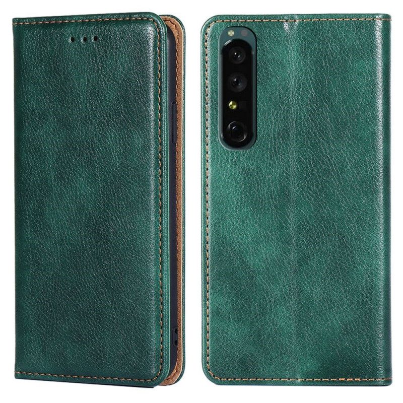 Folio-hoesje voor Sony Xperia 10 IV Vintage Ontwerp