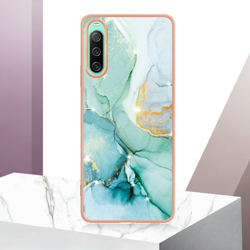 Hoesje voor Sony Xperia 10 IV Gekleurd Marmer