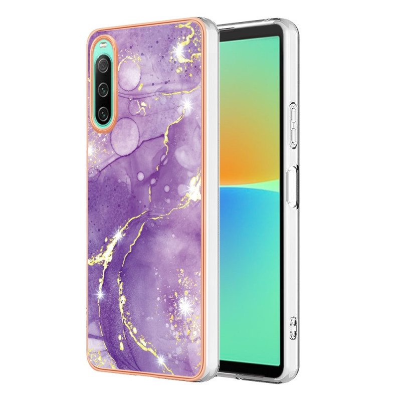 Hoesje voor Sony Xperia 10 IV Gekleurd Marmer