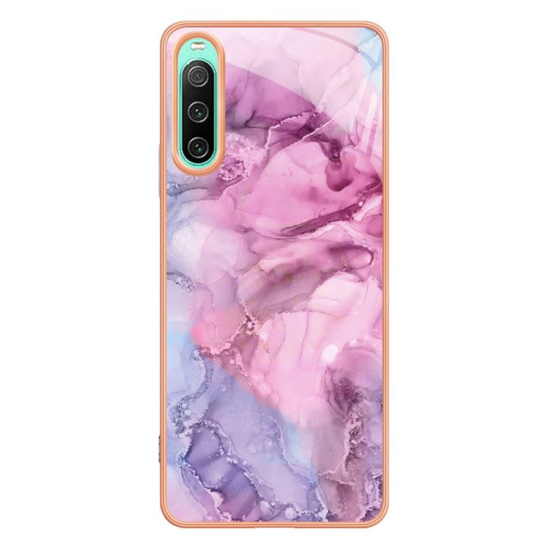 Hoesje voor Sony Xperia 10 IV Marmer