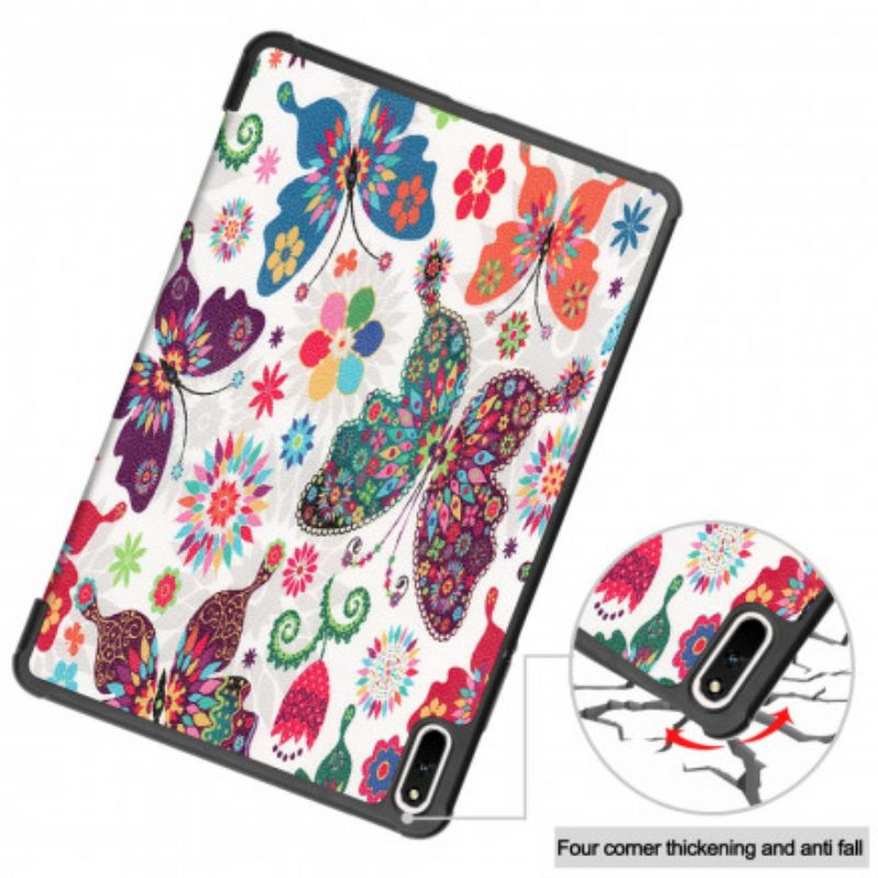 Bescherming Hoesje voor Huawei MatePad 11 (2021) Retro Vlinders En Bloemen