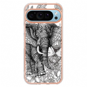 Cover Hoesje Google Pixel 9 Pro Telefoonhoesje Olifanttotem