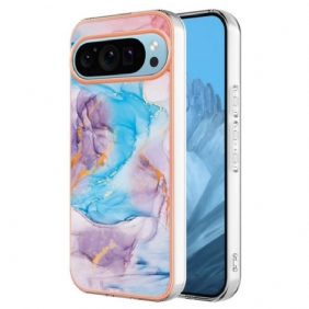 Hoesje Google Pixel 9 Pro Blauw Marmer