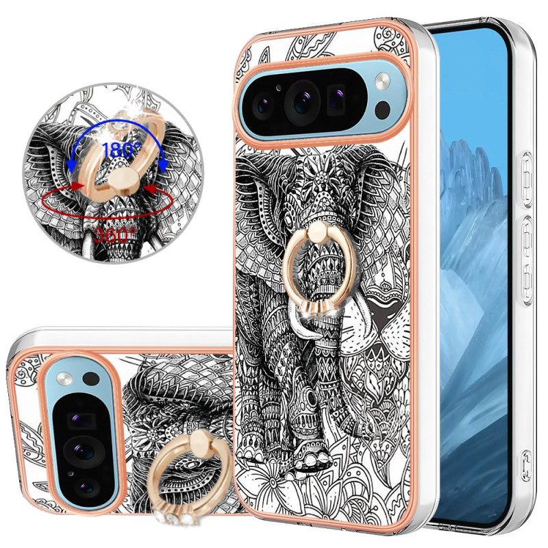 Hoesje Google Pixel 9 Pro Olifant Totem Steunring