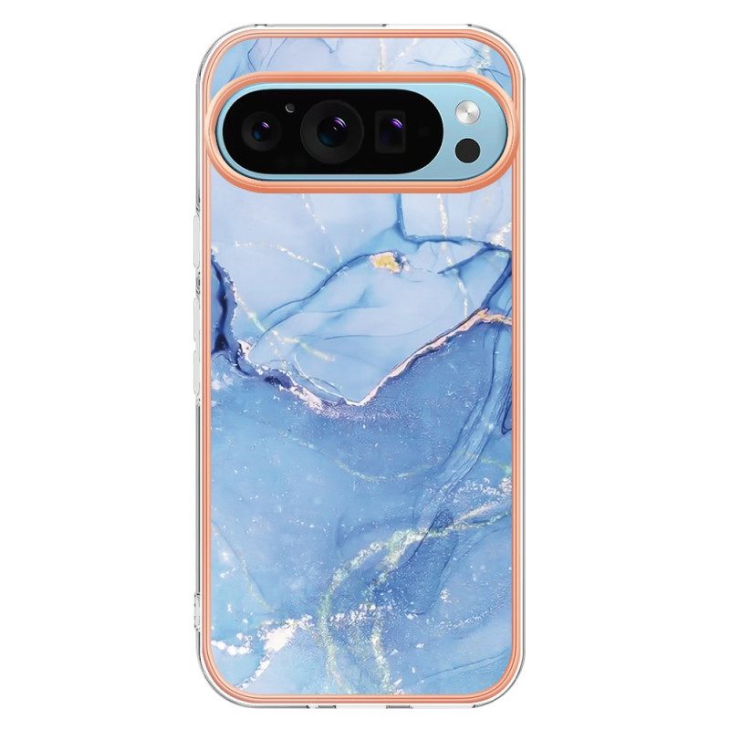 Hoesje Voor Google Pixel 9 Pro Steunring Voor Marmerdecor