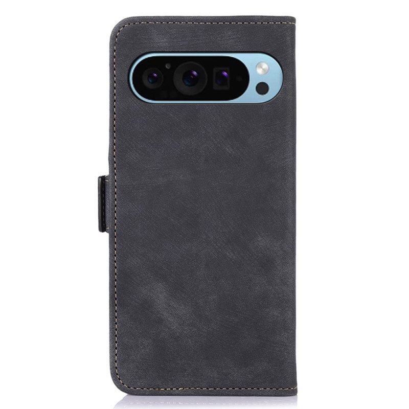 Leren Hoesje Google Pixel 9 Pro Vintage Abeel Bescherming Hoesje