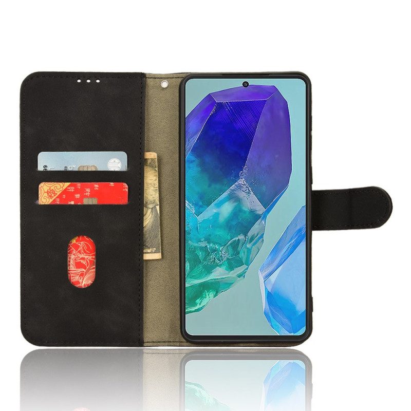 Cover Samsung Galaxy M55 5g Suède Stijl