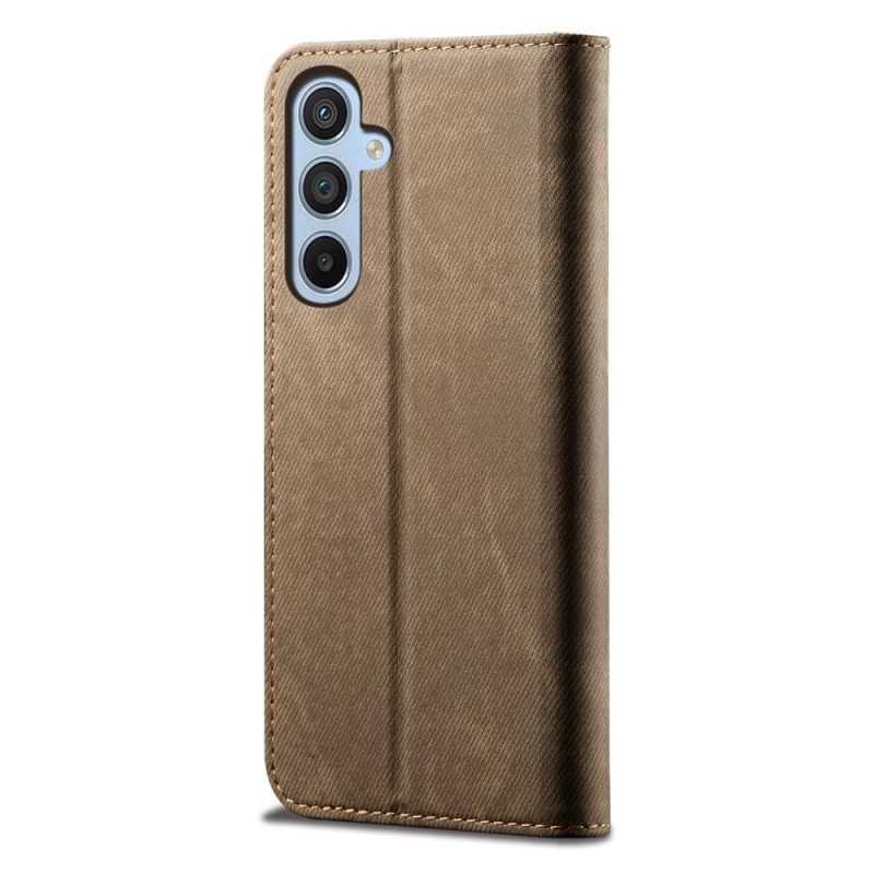 Folio-hoesje Samsung Galaxy M55 5g Jeansstof