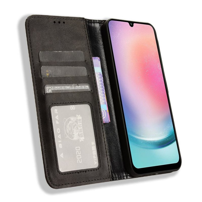 Folio-hoesje Samsung Galaxy M55 5g Retro