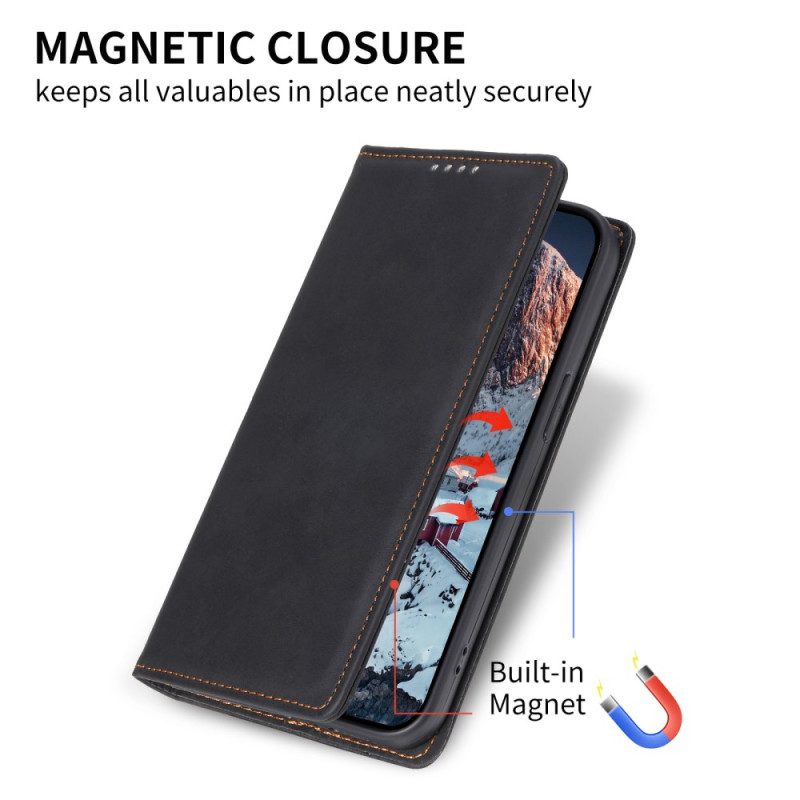 Folio-hoesje Samsung Galaxy M55 5g Telefoonhoesje Rfid-blokkering En Magnetische Sluiting