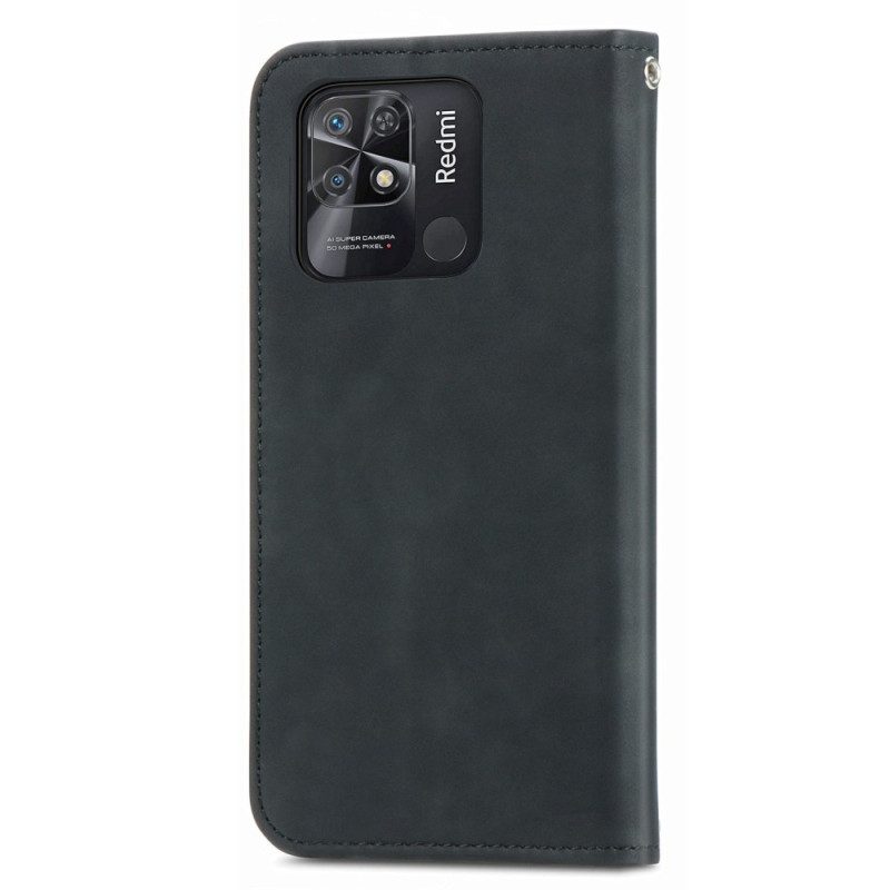 Bescherming Hoesje voor Xiaomi Redmi 10C Folio-hoesje Vintage-serie