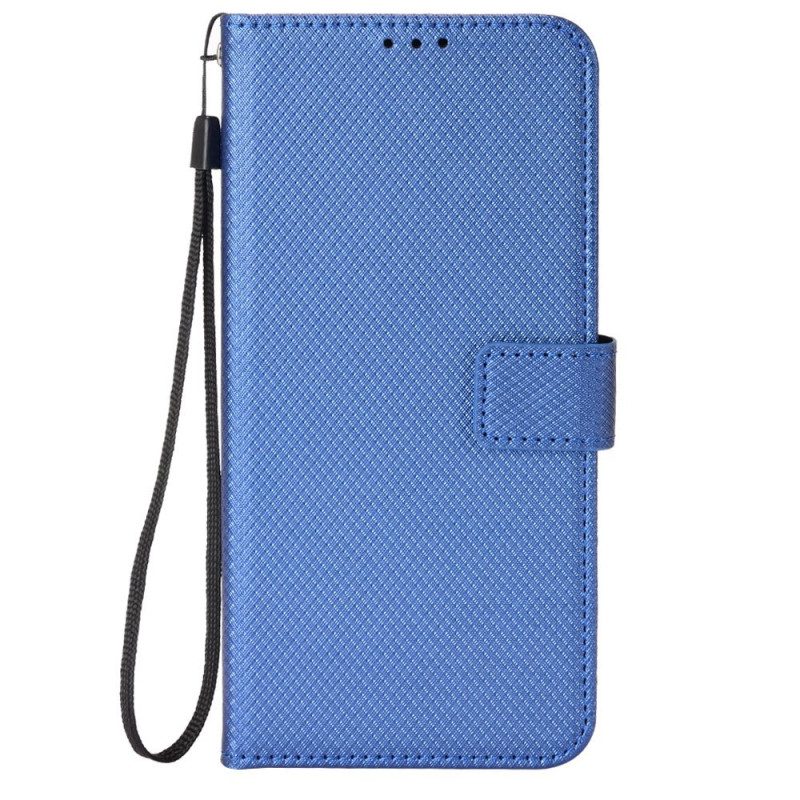 Flip Case voor Xiaomi Redmi 10C Met Ketting Stijlvol Imitatieleer Met Bandjes