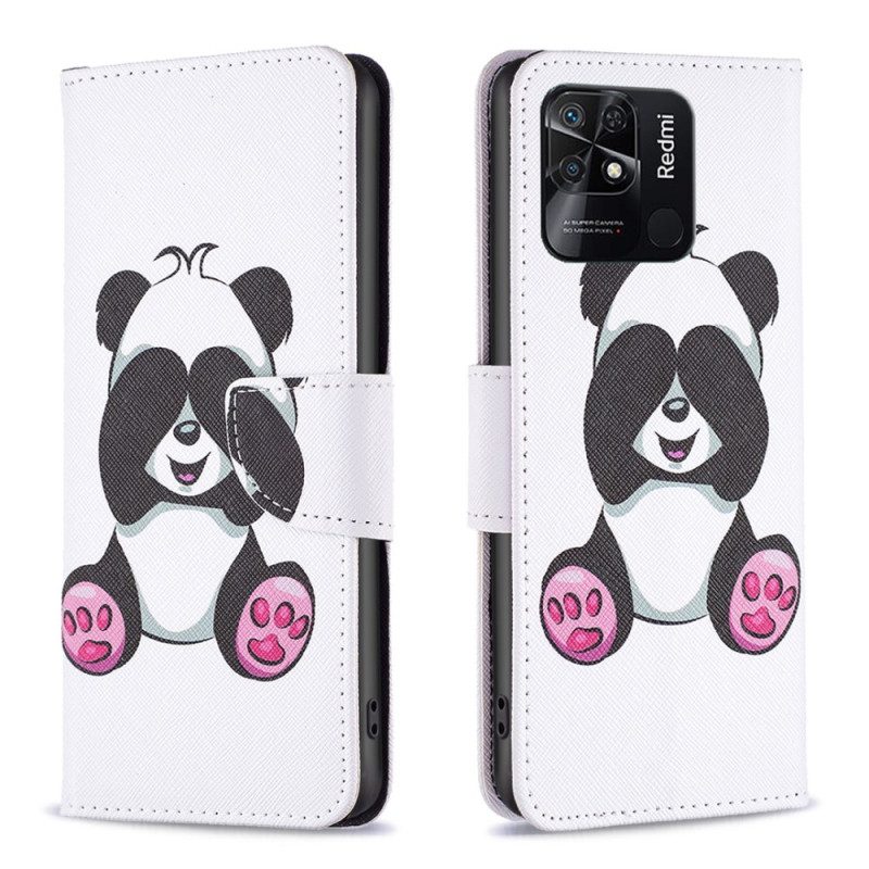 Flip Case voor Xiaomi Redmi 10C Panda