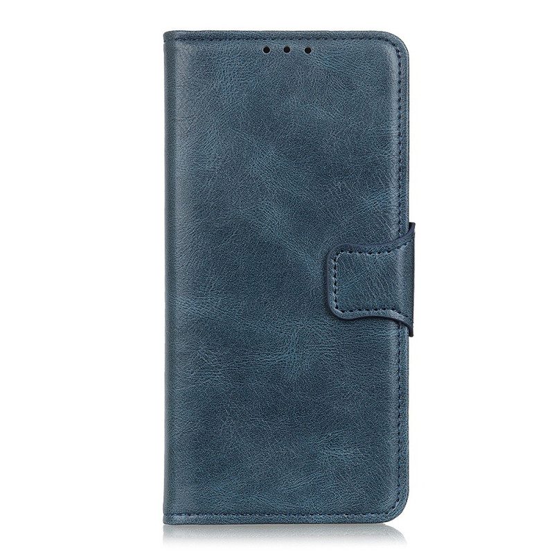 Flip Case voor Xiaomi Redmi 10C Stijl Lederen Gesp Omkeerbaar