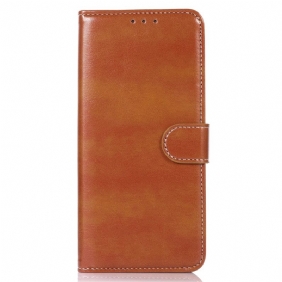 Folio-hoesje voor Xiaomi Redmi 10C Couture-leereffect