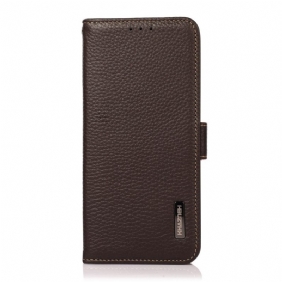 Folio-hoesje voor Xiaomi Redmi 10C Lychee Leer Khazneh Rfid