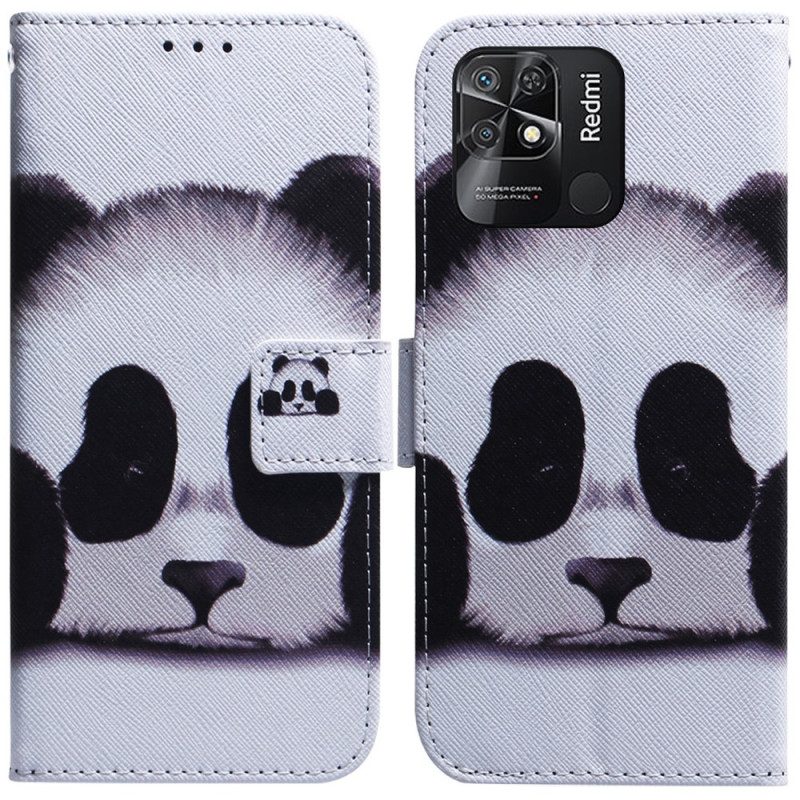 Folio-hoesje voor Xiaomi Redmi 10C Panda