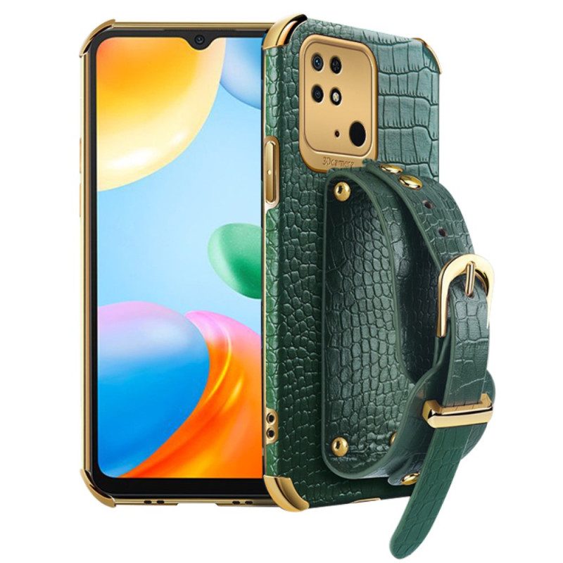 Hoesje voor Xiaomi Redmi 10C Croco Band