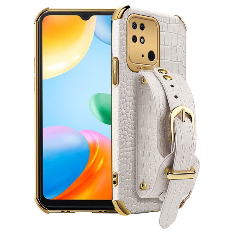 Hoesje voor Xiaomi Redmi 10C Croco Band