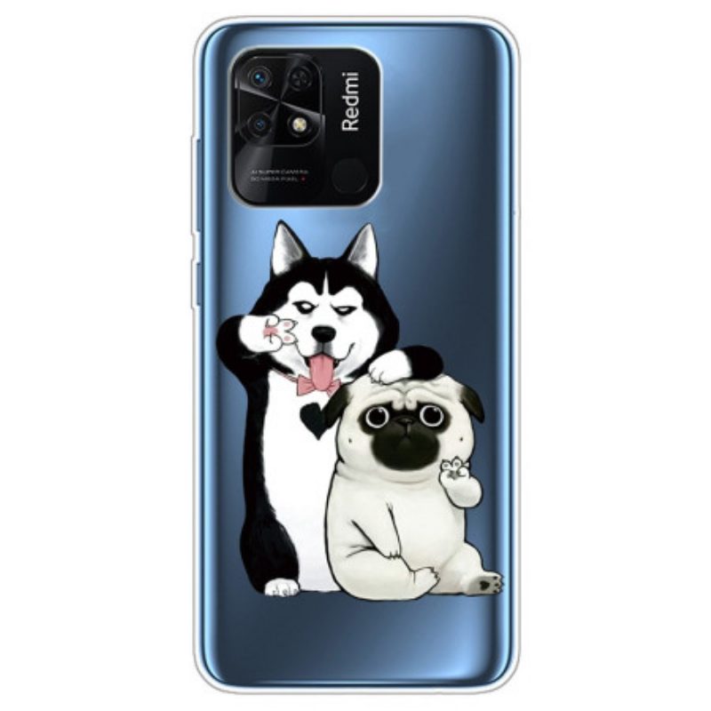 Hoesje voor Xiaomi Redmi 10C Grappige Honden