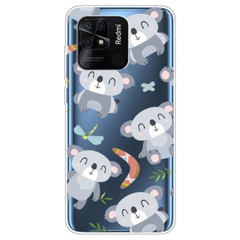 Hoesje voor Xiaomi Redmi 10C Naadloze Meerdere Koala's