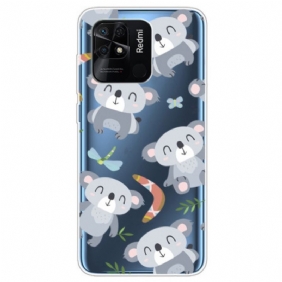 Hoesje voor Xiaomi Redmi 10C Naadloze Meerdere Koala's