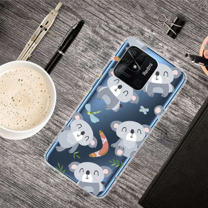 Hoesje voor Xiaomi Redmi 10C Naadloze Meerdere Koala's