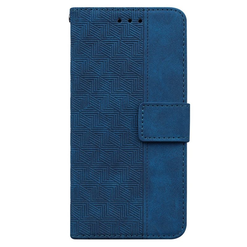 Leren Hoesje voor Xiaomi Redmi 10C Met Ketting Patroon Met Bandjes