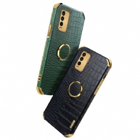 Hoesje voor Xiaomi Redmi 9T X-case Krokodillenleer-effect