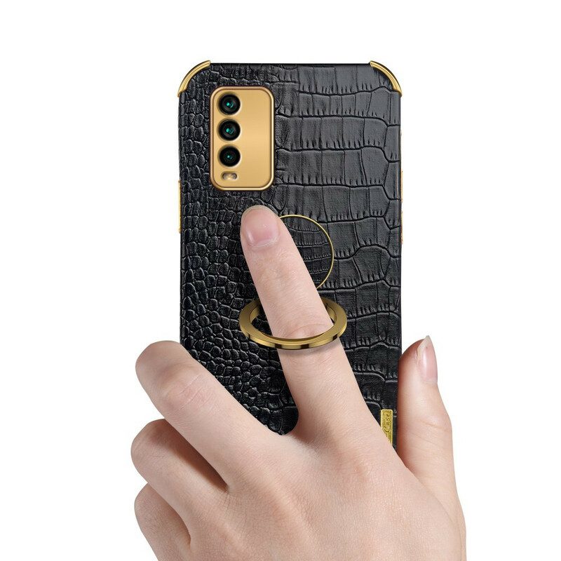 Hoesje voor Xiaomi Redmi 9T X-case Krokodillenleer-effect