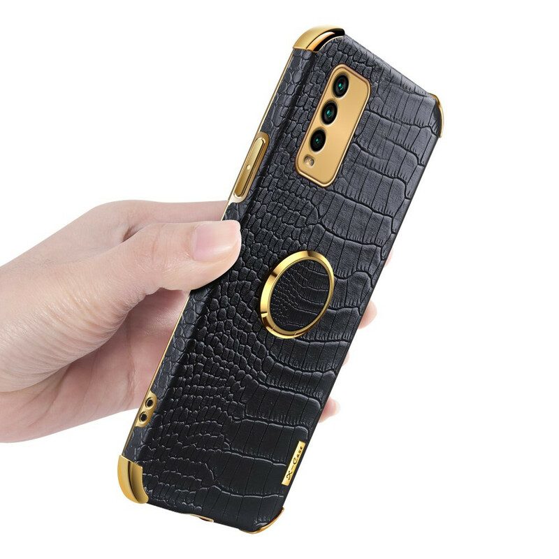 Hoesje voor Xiaomi Redmi 9T X-case Krokodillenleer-effect