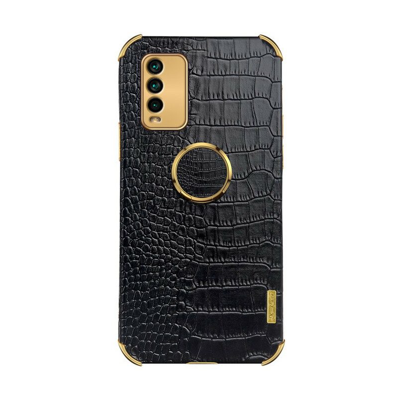 Hoesje voor Xiaomi Redmi 9T X-case Krokodillenleer-effect