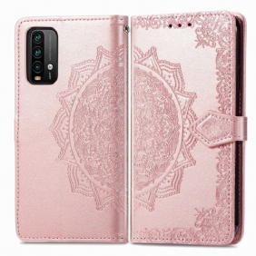 Leren Hoesje voor Xiaomi Redmi 9T Mandala Middeleeuwen