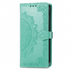 Leren Hoesje voor Vivo Y35 Barok-mandala