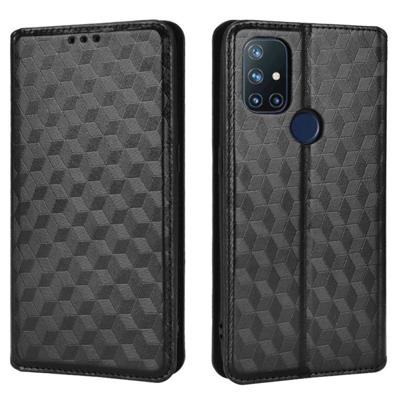 Bescherming Hoesje voor OnePlus Nord N10 Folio-hoesje Diamant Leereffect