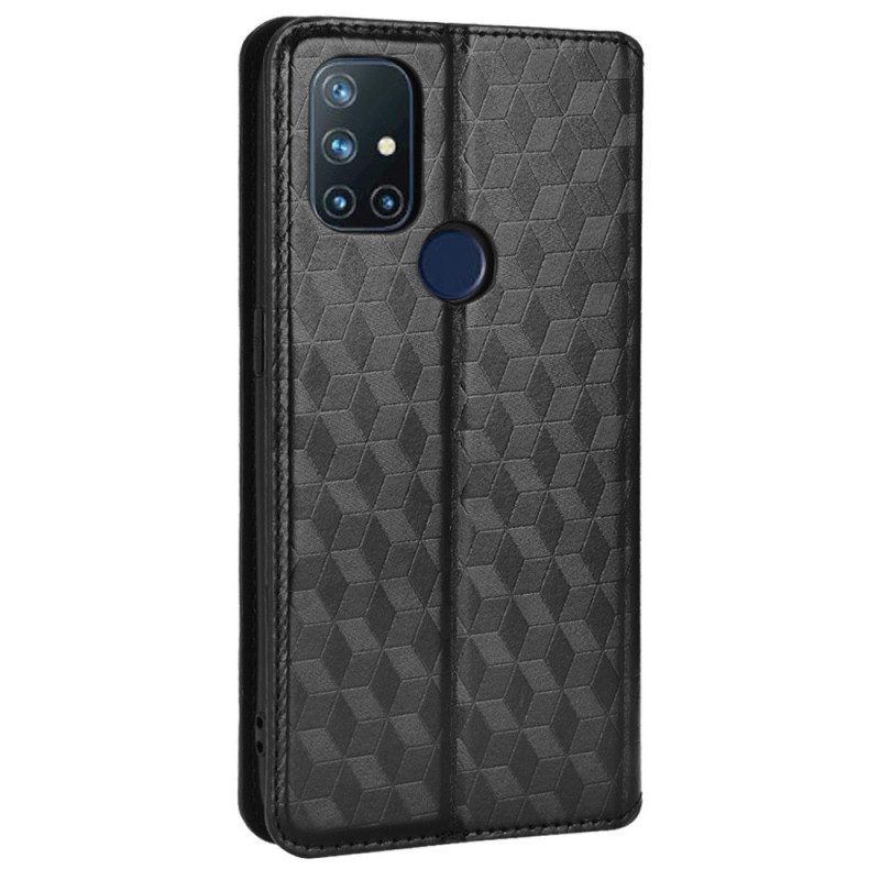 Bescherming Hoesje voor OnePlus Nord N10 Folio-hoesje Diamant Leereffect