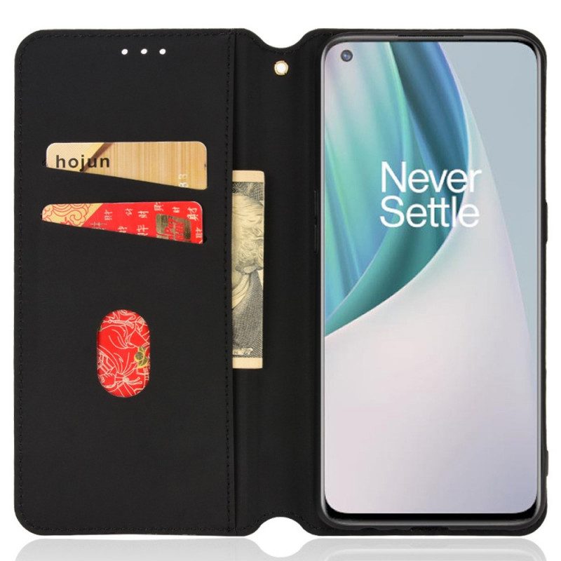 Bescherming Hoesje voor OnePlus Nord N10 Folio-hoesje Diamant Leereffect